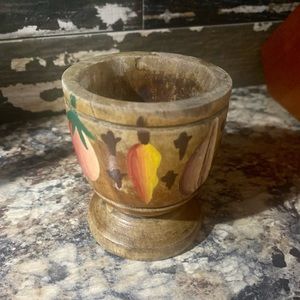 Cottagecore Old veggie painted mortar